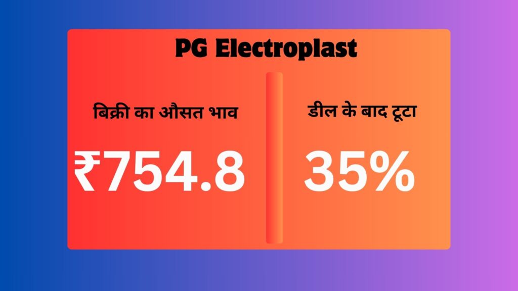 Promoter Selling Triggers Stock Fall