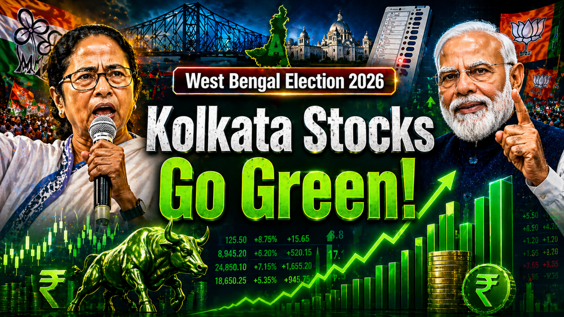 West Bengal Election 2026 Analyzing the Sudden Spike in West Bengal’s Top Listed Companies ITC Bandhan Bank Exide Industries
